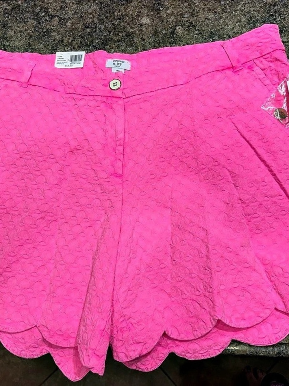 Crown & Ivy Scalloped Skort in Pink Size 18